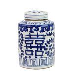 Product Image 1 for Blue & White Mini Tea Jar Double Happiness from Legend of Asia