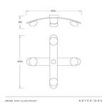 Product Image 10 for Axia Flush Mount from Arteriors