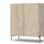Product Image 10 for Raffael Carved Stonewash Grey Bar Cabinet from Four Hands