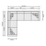 Product Image 9 for Bernhardt Ventura 4 Piece Fabric Sectional from Bernhardt Furniture