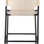 Asher Leather Off-White Counter Stool image 3