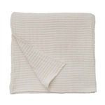Folded Vancouver Oversized Throw showing reversible side and soft quilted stitch detail
