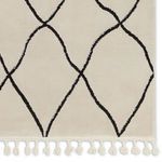 Product Image 4 for Treble Moroccan Trellis Ivory/ Black Rug - 18" Swatch from Jaipur 