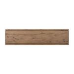 Underside view showing the plank arrangement and natural wood texture on bottom