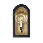 Product Image 1 for Grotto 1-Light Outdoor Wall Lantern in Matte Black with Vintage Gold from Savoy House 