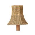 Bell chandelier shade shown from a slightly lower angle highlighting shape and texture
