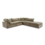 Terra sectional viewed from opposite side showing left armrest and angled cushions