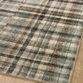 Close-up corner of Humphrey Forest Multi Rug highlighting texture, edge details, and faded plaid pattern