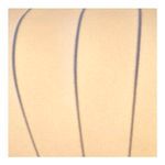 Close-up of warm cream lampshade texture and thin black ribs of Lys pendant light