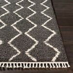 Product Image 8 for Berber Shag Charcoal Diamond Rug from Surya