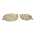 Product Image 5 for Sandblasted Wooden Bowl Set of 2 from BIDKHome