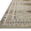 Close-up angled view showcasing the edge and detailed woven border of Saylor Granite Veil Rug