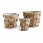 Product Image 1 for Normandy Tapered Basket Planters, Set Of 3 from Napa Home And Garden