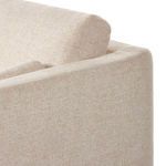 Close-up showing the backrest and armrest seam detailing on Toland sectional