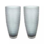 Product Image 1 for Smoke Matte Cut Vases   Set Of 2 from Elk Home