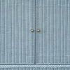 Product Image 5 for Four Door Painted Light Blue Rattan Buffet from Worlds Away