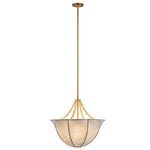Product Image 10 for Aire Small Pale Blue Linen Chandelier from Jamie Young