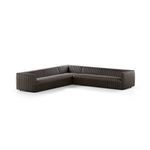 Product Image 1 for Augustine 126" 3-Piece Leather Sectional - Deacon Wolf from Four Hands
