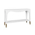 Product Image 1 for Two Tier Tapered Leg Console With Antique Brass from Worlds Away