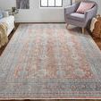 Product Image 4 for Marquette Rust / Blue Traditional Area Rug - 4' x 5'3" from Feizy Rugs