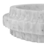Product Image 3 for Round Marble Tray With Carved Edges from Worlds Away