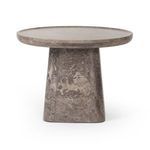 Product Image 1 for Zane Warm Grey Marble End Table from Four Hands