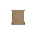 Clarence Nightstand back panel view with visible screws and flat wooden surface