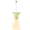 Product Image 1 for Glass Green & Clear Candle Holder from BIDKHome