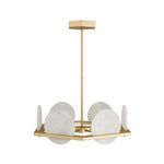 Product Image 4 for Savion White & Gold Onyx Chandelier from Arteriors