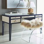 Product Image 3 for Heidi Navy Lacquer Desk from Worlds Away
