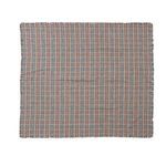 Full flat lay view showing the entire plaid pattern of the Fireside Fringe Plaid Comfort Throw