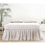 Product Image 1 for Gathered Flax Linen King Bed Skirt from Pom Pom at Home
