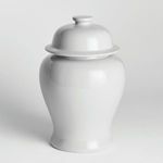 Slightly taller ginger jar with a more cylindrical base viewed from the front on a light background