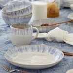 Product Image 3 for Brisa Ceramic Stoneware Salad & Dessert Plate, Set of 6 - Ria Blue from Costa Nova