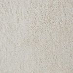 Close-up of soft plush ivory angora upholstery on seat cushion of Caleb Small Accent Chair