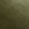 Macro shot revealing dense, soft olive green velvet fabric texture of pillow cover