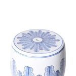Product Image 4 for Blue & White Porcelain Banana Leaf Garden Stool from Legend of Asia