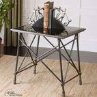 Product Image 2 for Collier Black Glass End Table from Uttermost