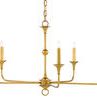Product Image 3 for Nottaway Chandelier Gold Leaf from Currey & Company
