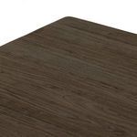 Top surface detailed wood grain in dark drift finish with subtle color and texture shifts