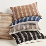 Product Image 3 for Papyrus Striped Blue/ Ivory Indoor/ Outdoor Lumbar Pillow from Jaipur 