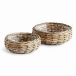 Product Image 1 for Normandy Low Basket Planters, Set Of 2 from Napa Home And Garden