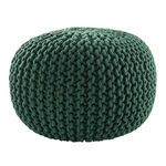 Product Image 3 for Spectrum Pouf Textured Green Round Pouf from Jaipur 