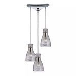 Product Image 1 for Strata Collection 3 Light Chandelier In Polished Chrome from Elk Lighting