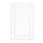 Product Image 1 for Tessa Bamboo Detail Mirror In White Lacquer from Worlds Away