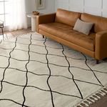 Product Image 5 for Treble Moroccan Trellis Ivory/ Black Rug - 7'6" x 10' from Jaipur 