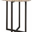 Product Image 3 for Large Cross Base Petrified Top Side Table from Noir