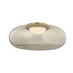 Product Image 1 for Opalesce Modern Brass Flush Mount from Sonneman