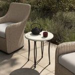 Product Image 4 for Idalia White Marble Outdoor End Table from Four Hands