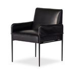 Product Image 1 for Brickel Black Leather Dining Armchair from Four Hands